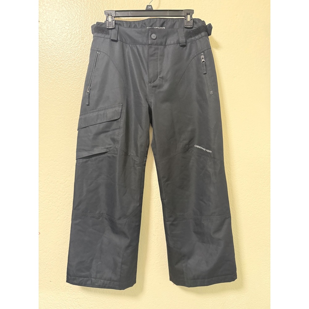 Obermeyer Teen Eased Black Insulated Ski Snow Pants Kids Size M 10-12